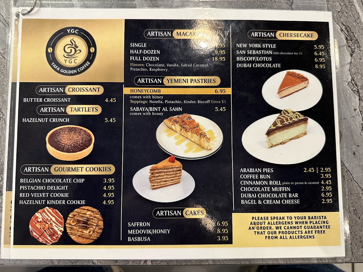 YAFA GOLDEN COFFEE Menu - Image 3